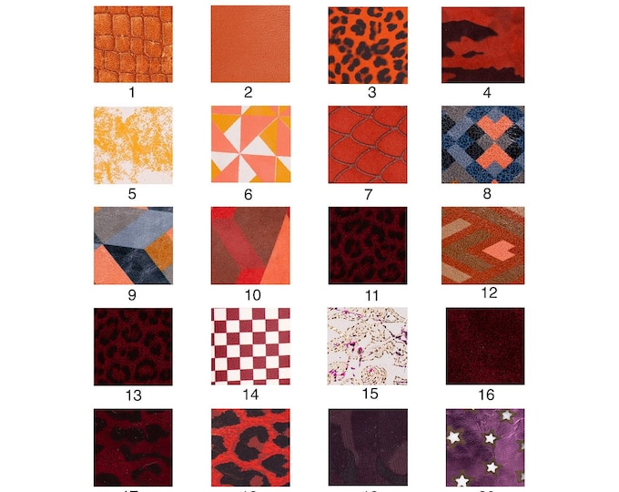 Printed leather hides, leopard camo coccodrille geometric metallic, abstract, full hides available, goatskins B19236-ST La Garzarara