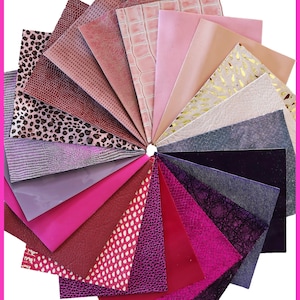 Stock di 12 PEZZI MISTI sui toni rosa e viola, tinta unita, laminati e stampati, 15 x 12 cm B14455-PZ La Garzarara
