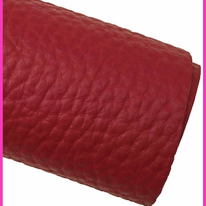 Pelle dollaro rosso scuro, pellame grana stampata spessore alto, vitello martellato ciclamino  morbido  1.5 - 1.7 mm B15066-TU La Garzarara