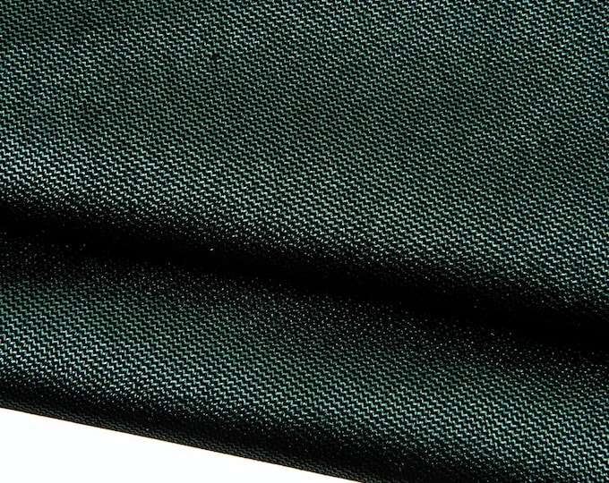 Green and black FABRIC - like printed leather hide, soft  suede goatskin, bright and soft for hobbyists B18953-MT(ST) La Garzarara