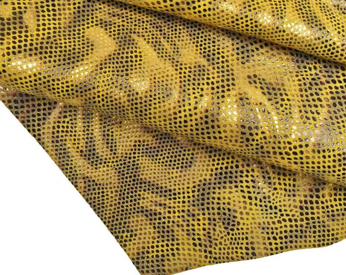 Python print leather skin with Zebra-inspired Abstract design  B12055-MT(ST) La Garzarara