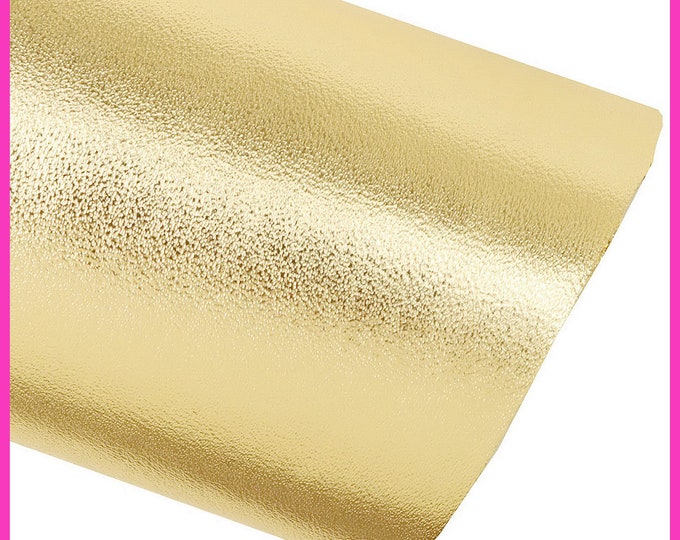 Light GOLD smooth leather skin, METALLIC soft goatskin, flat bright skin, 0.6 - 0.8 mm, ideal for hobbyists B16107-MT La Garzarara