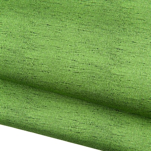 Neon GREEN leather skin, soft METALLIC goatskin, bright glitter snake-like textured hide for crafters B19079-MT La Garzarara