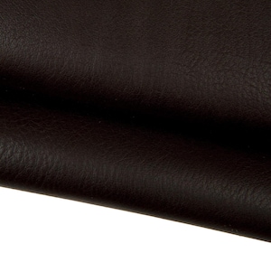 Dark brown leather hide, MILLED calfskin with light irregular grain, soft NATURAL cowhide B17799-TU La Garzarara