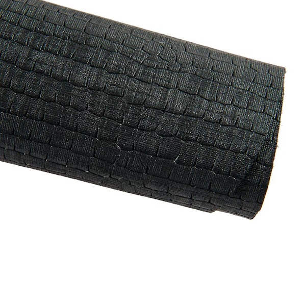 Black crocodile printed leather skin, CROC embossed goatskin, METALLIC carved hide, medium softness B16648-MT(st) La Garzarara