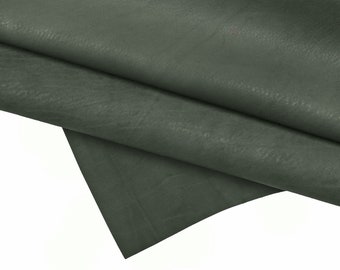 Soft vintage blue leather hide, grained calf, supple cowhide skin with natural finish 1.0–1.3 mm B16371-VT La Garzarara