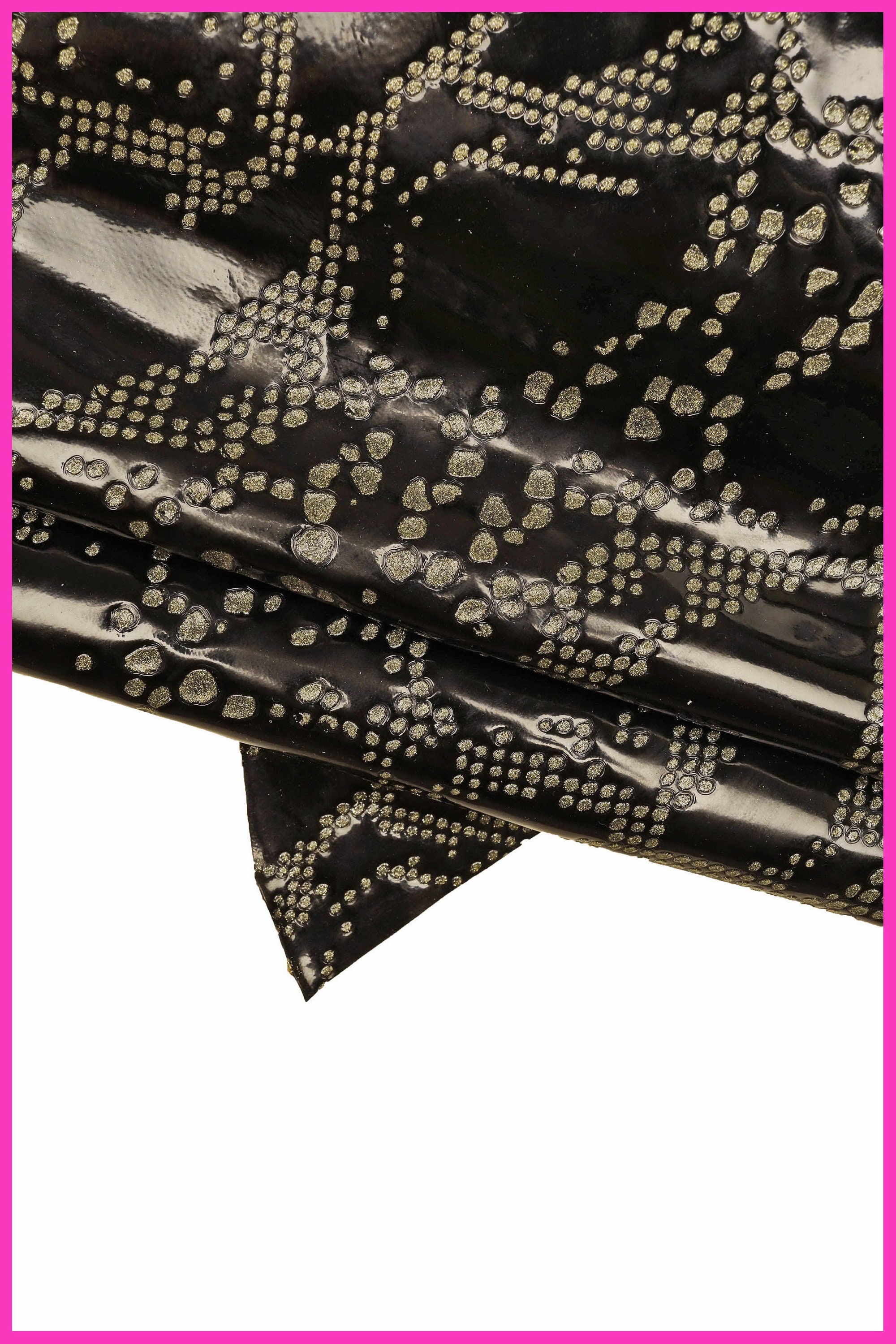10 retales de cuero únicos seleccionados, mezcla de colores, piezas de cuero  surtido con estampados PIXEL y CRAQUELE' como se muestra en la foto RT15/B  -  México