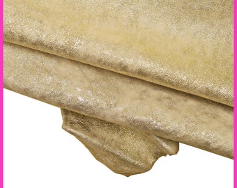 Metallic leather hides