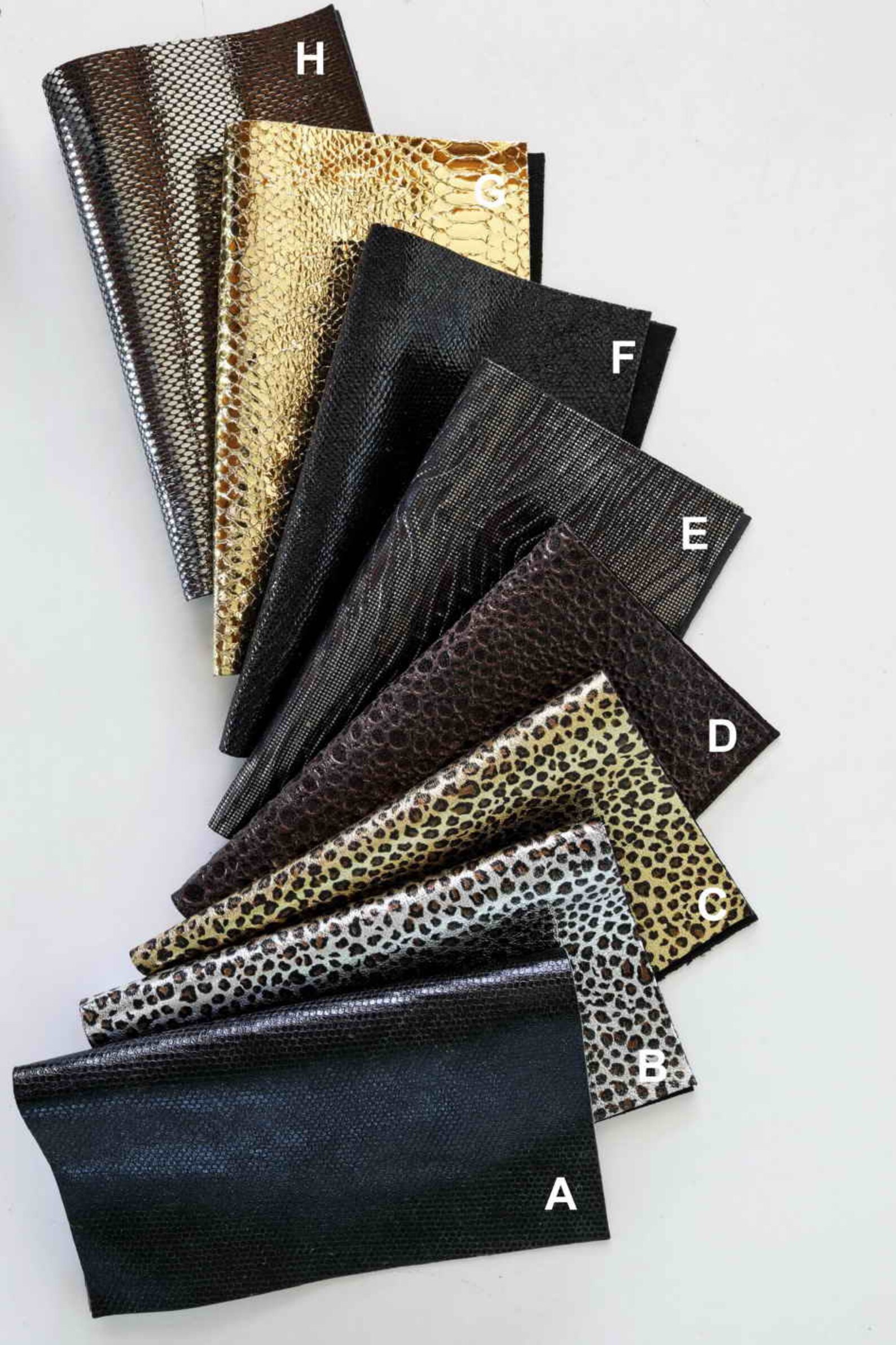 Leather Metallic Pieces Various Foils Prints and Colors Etsy