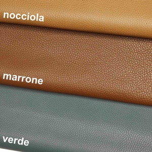 PELLI stampa dollaro, vitello grana martellata nocciola marrone  verde - pellame stampa cervo morbido B12770-VT La Garzarara