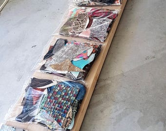 Leather luxury MIX scraps bag in total for 0,7 lbs, 1 lbs and 2 lbs      RT03  La Garzarara