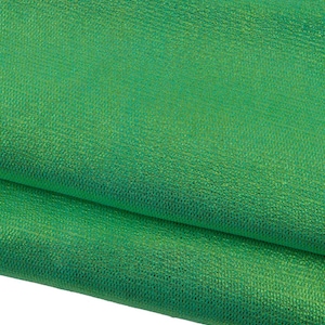 Pelle LAMINATA verde, pellame scamosciato metallizzato, camoscio su capra morbido e luminoso per hobbisti B17361-MT La Garzarara