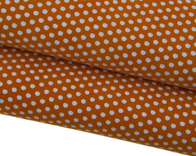 POLKA DOT printed suede leather skin, beige, pink, yellow, tan, orange textured soft goatskin B17346-ST La Garzarara