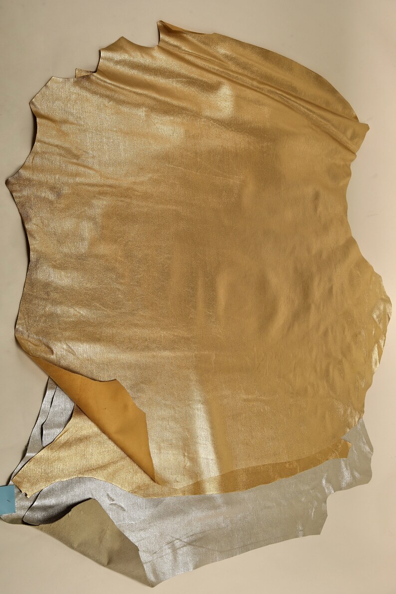 soft skin A5695-MT La Garzarara Italian leather laminated printed tejus suede hides available in two colors