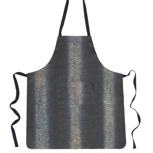 GREMBIULE Unisex in Pelle Dipinta a Mano - Base RETTILE, COCCO - Elegante, Unisex e Versatile, Perfetto per Regali Originali