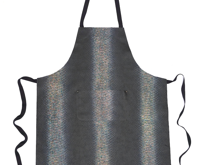 Handmade Leather Apron with Reptile Texture – Stylish, Durable & One-of-a-Kind