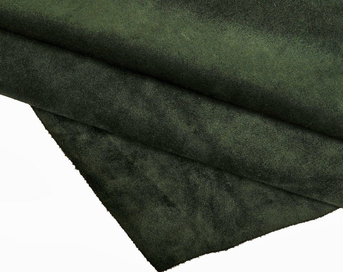 SUEDE cow LEATHER hide, winter colored cowhide suede  B13876-TU La Garzarara