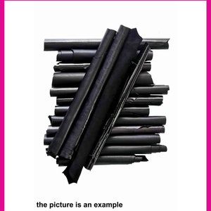 Scampoli PELLI NERE Assortimento casuale ritagli media dimensione, lisci e stampati, rifinizioni varie  0,500 kg- 0,750 kg- 1 kg- 2 kg AMZ33