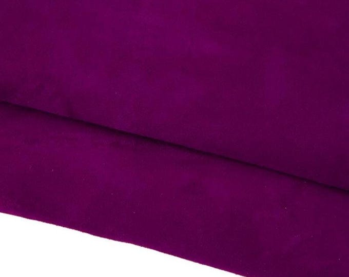 Purple SUEDE leather skin, solid color soft goatskin hide, good writing effect 1.2 - 1.3 mm B17343-TU La Garzarara