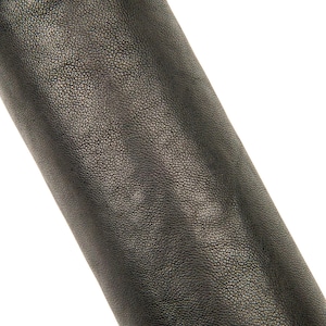 Black SPORTY leather skin, glossy soft WASHED lambskin, wrinkled sheepskin nappa for crafters B17629-TB La Garzarara