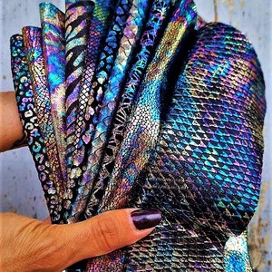 SUPERFINDINGS 53.94 inch Iridescent Fabric Shimmer Sewing Crafting  Holograhic Fabric Costume Stage Perfomance Fabric for Clothing Patchwork  Sewing Art