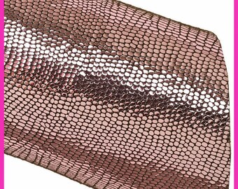 Metallic LIZARD printed leather skin, lilac pink bright goatskin, soft animal textured skin B16350-MT(st) La Garzarara