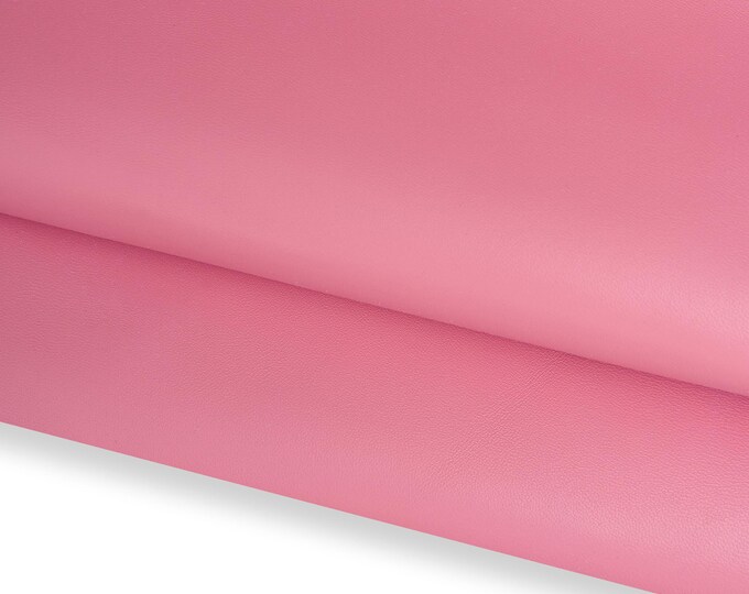 Pink NAPPA leather skin, smooth soft sheepskin, solid color soft lambskin hide, 0.9 - 1.1 mm for crafting B17152-TU La Garzarara
