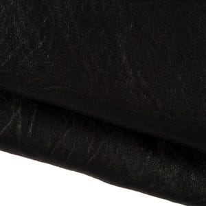 Pellame di AGNELLO nero super morbido, pelle lavata con grana irregolare, pellame setoso semi lucido 1.6 - 1.8 mm  B16780-TB  La Garzarara