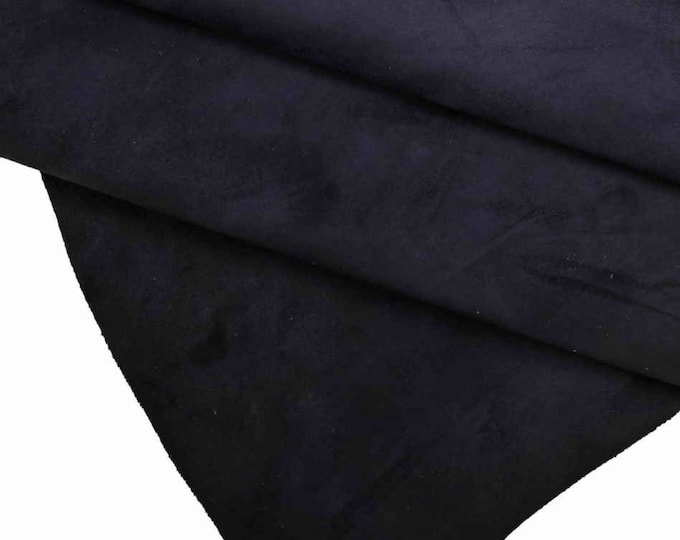 Blue Suede Baby Calf Leather – Premium Soft Hide – Ideal for Bags, Crafts & Sewing Projects