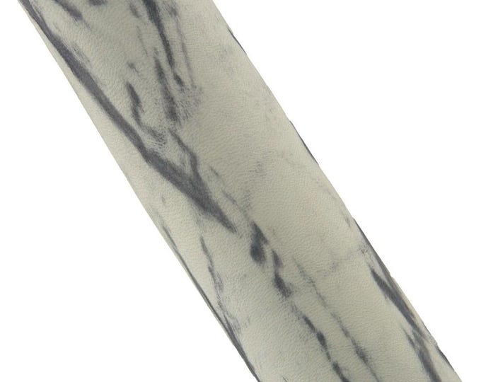 Grey ABSTRACT print on white soft lambskin, super SOFT textured sheepskin hide for hobbyists B19204-ST La Garzarara