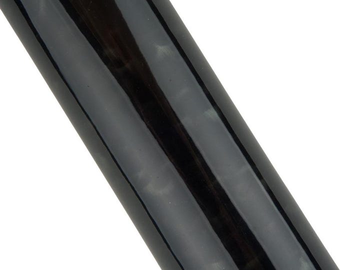 Black PATENT leather hide with green SHADES, shaded glossy cowhide, soft shiny calfskin B19342-ST La Garzarara