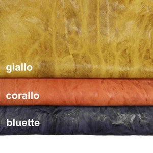 Pellami effetto anticato concia VEGETALE lavata - nappa su montone effetto stropicciato - pellame morbido  vintage B13905-VT La Garzarara