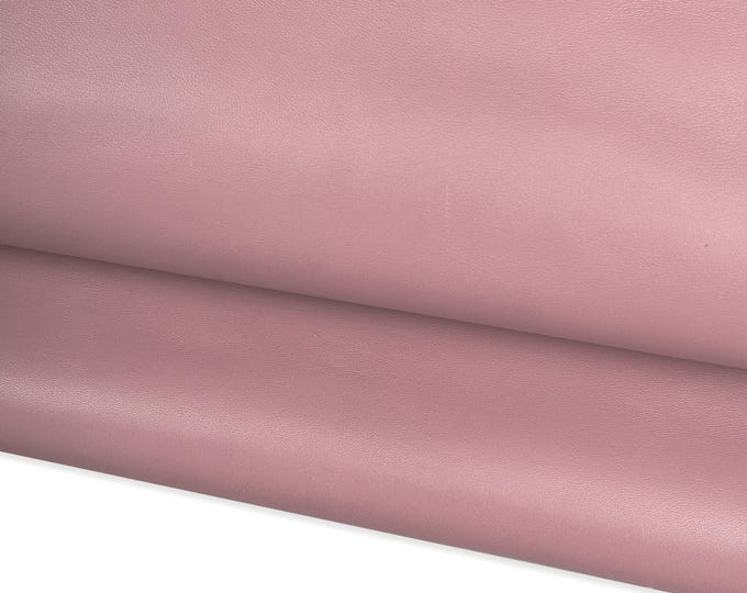 Antique pink leather skin, smooth glossy lambskin hide, soft NAPPA sheepskin for crafters 0.7 - 0.8 mm B17614-TU La Garzarara