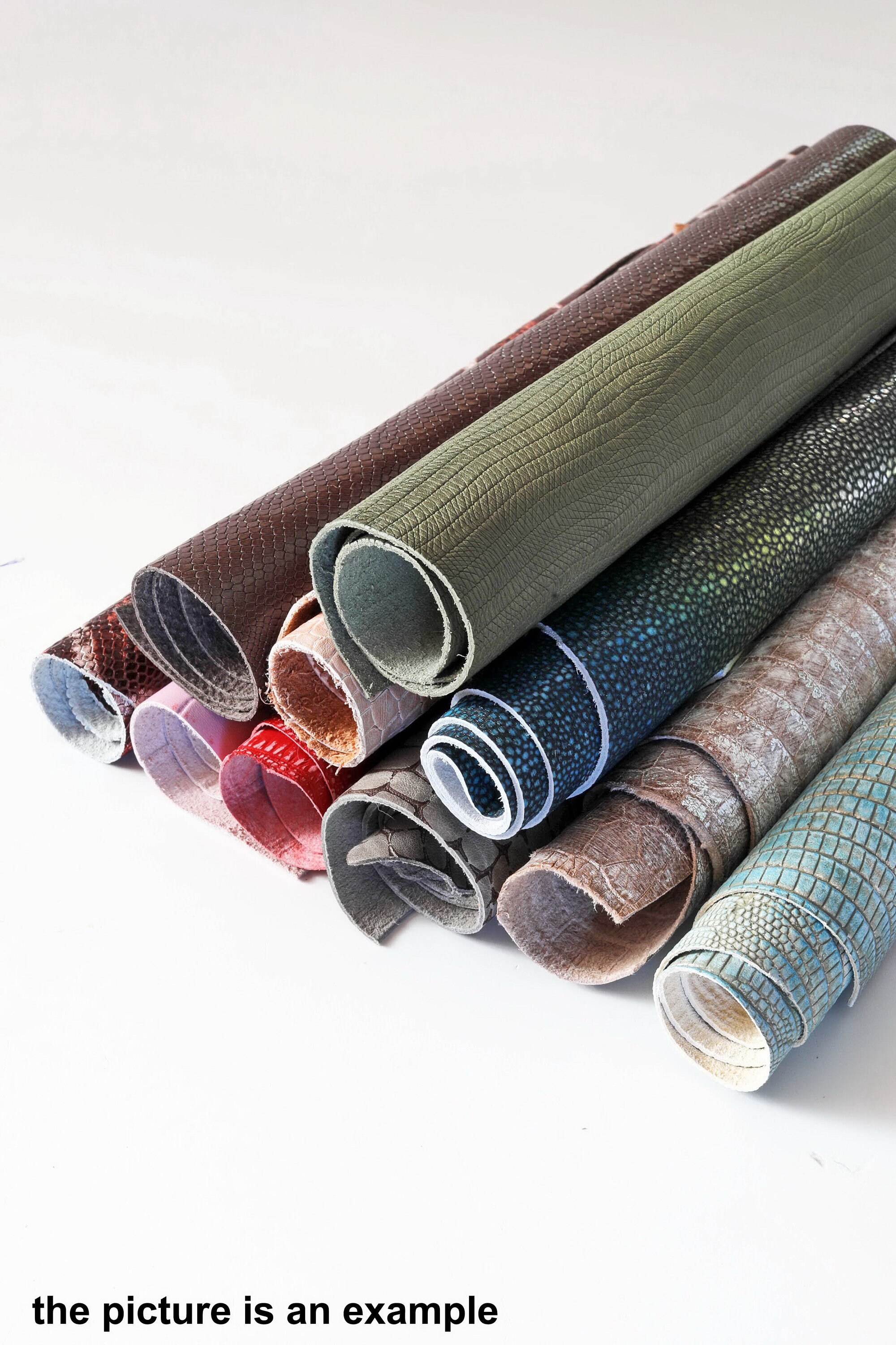 Chutes Cuir Python Coco Lézard – 1 Kg Minimum 25x20 Cm – Cuir Véritable Italien Pour Artisanat & Couture