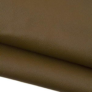 Pellame marrone con GRANA piccola, vitello fango morbido stampato, pelle semi lucida classica 1.3 - 1.5 mm B17304-TU La Garzarara