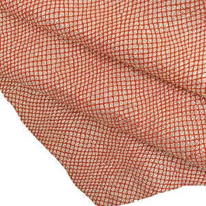 Rött PYTONMÖNSTERLÄDER, lätt, mjukt mikroreptilläder med ormliknande effekt för modeaccessoarer B13502-MT(st) La Garzarara