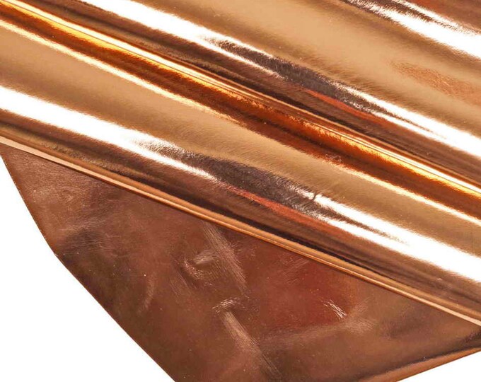 Mirror metallic leather hides, glossy metallic silver and Pink, mirrored cow skins  B13662-MT La Garzarara