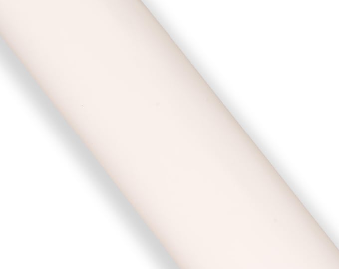 White smooth leather hide, BRUSH OFF stiff cowhide, RUBBERY thick calfskin  1.4 -1.6 mm  ideal for crafting  B18067-tu  La Garzarara