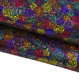 Pelle multicolor IRIDESCENTE, capra laminata vivace, pellame metallizzato morbido per hobbisti B17411-MT(ST) La Garzarara
