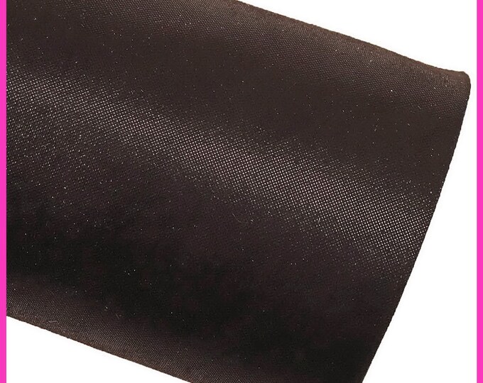 Metallic Black Suede Goatskin – Soft Bright Leather Hide, 0.6-0.7mm, High-Quality Crafting Material B16314-TB La Garzarara