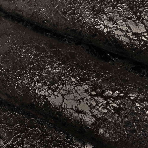 Black Ponyskin Calf Skin Hair on Leather Textured Leather | Etsy