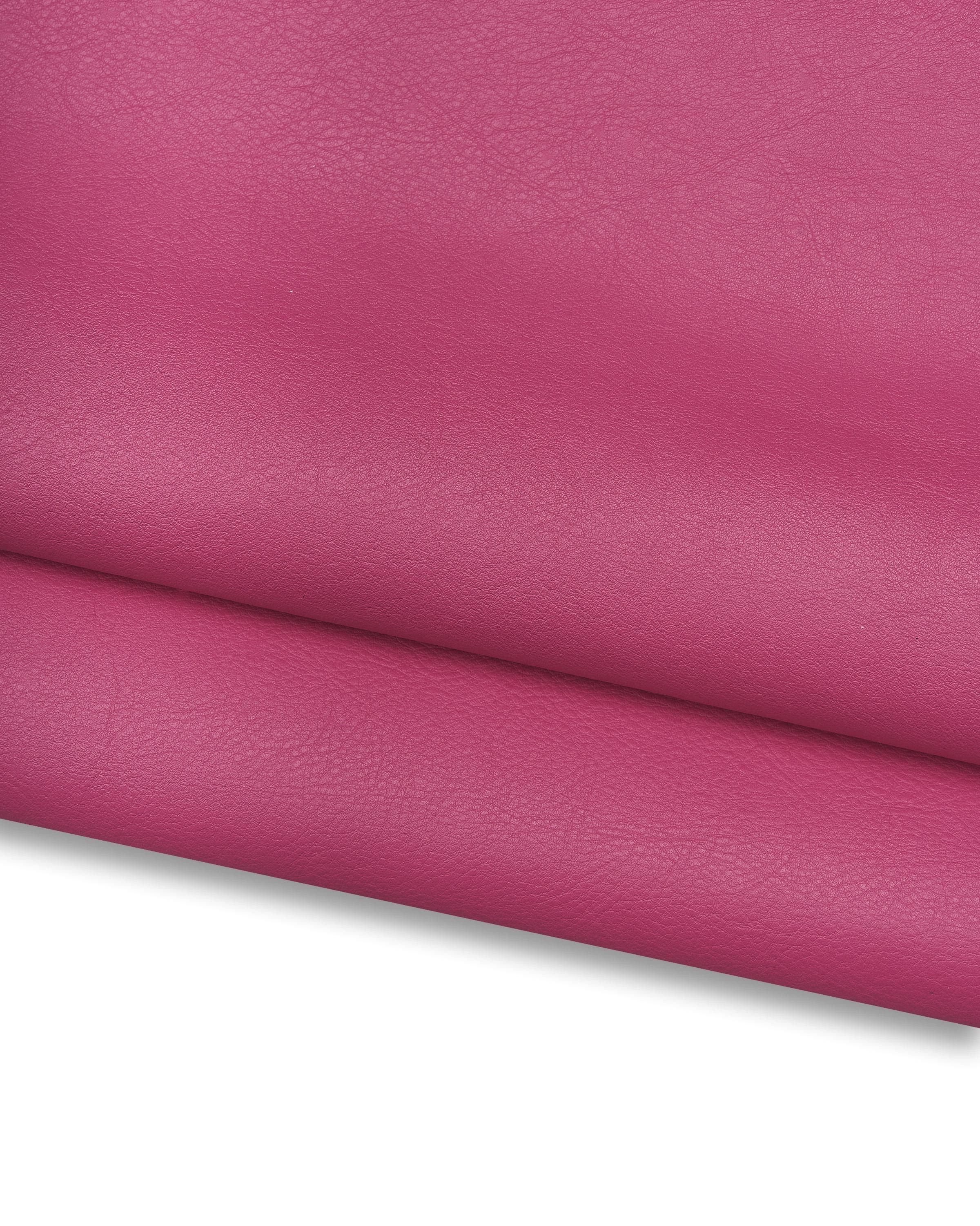 Fuchsia leather hide with light GRAIN sporty soft cowhide, semi-glossy calfskin for crafting  1.3-1.5 mm   B17770-TU   La Garzarara