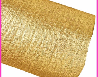 GOLD metallic sheepskin, pebble grain golden lambskin bright soft skin B15327-MT La Garzarara