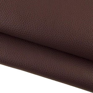Pelle marrone con GRANA dollaro, vitello sportivo semi lucido stampato, pellame morbido 1.3 - 1.4 mm B17245-TU La Garzarara