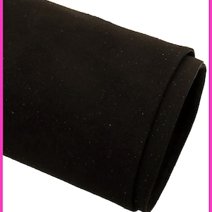 Pelle di CAMOSCIO NERA, pellame scamosciato nero morbido B14480-TB La Garzarara