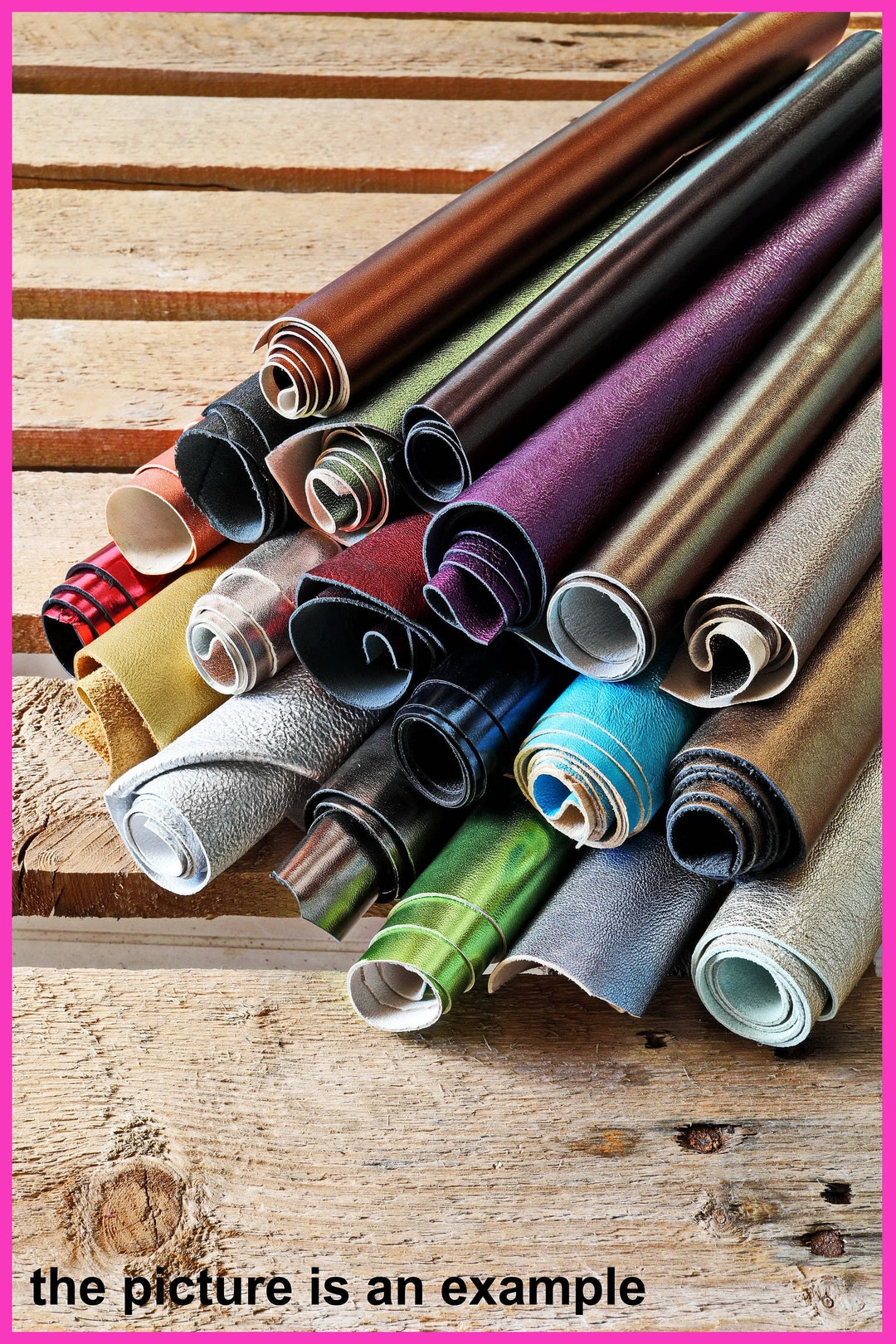 Cuir Cache 1 Kg -teintes De Brun Assortiment- Scraps A4 Taille - Chutes