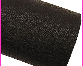 BLACK pebble grain printed leather skin, sporty soft goatskin, semi-glossy skin 1.2-1.4 mm B16355-TB La Garzarara