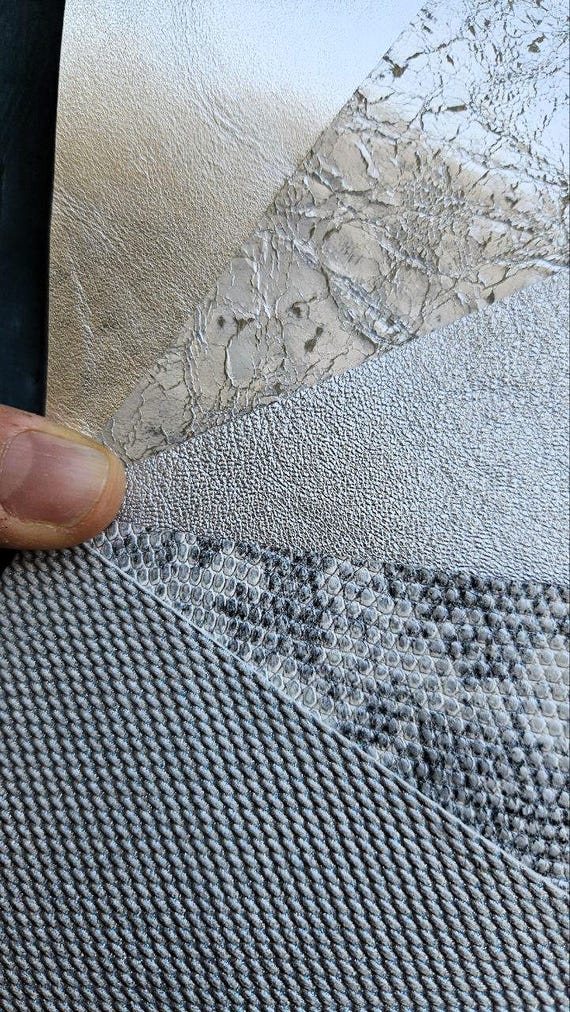 La Garzarara – 100 Chutes De Cuir Mixte Minimum 5x10 Cm - Cuir Imprimé Couleurs Variées Artisanat