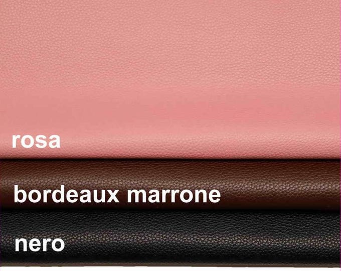Full grain pebbled leather hides, GRAINY LEATHER hide,printed cowhide, soft thick calfskin B14199-TU La Garzarara