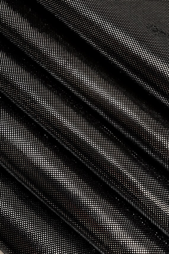 soft black suede with green glitter foil with cloudy effect refined look B11576-MT ST La Garzarara Italian leather shiny